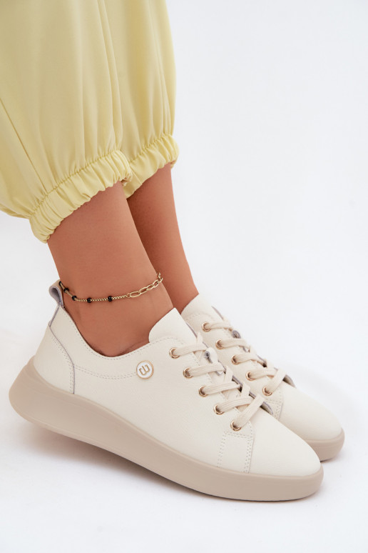 Leren schoenen Vinceza 41508 ivoorkleurig