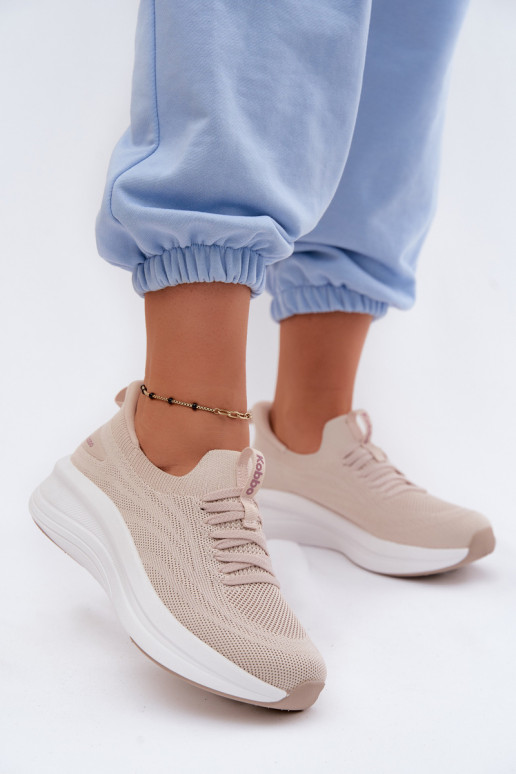  Turnschuhe Sneakers Stilvollllschuhe Feminin Ein überzeugendes Stilvollll Kobbo 102425 Beige