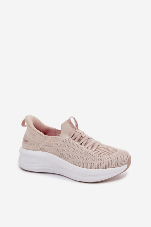 materiaal sportschoenen Sneakers model schoenen Dames Persistent model Kobbo 102425 beige