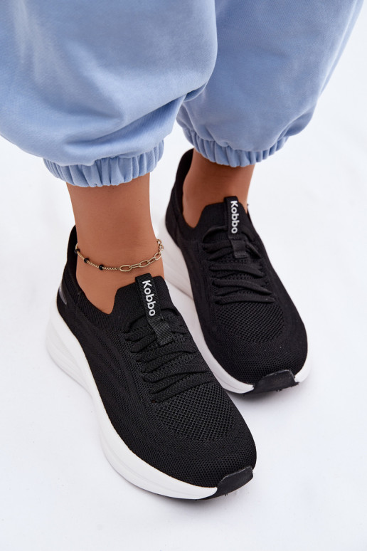 Chaussures de sport à enfiler Kobbo 102425 noires