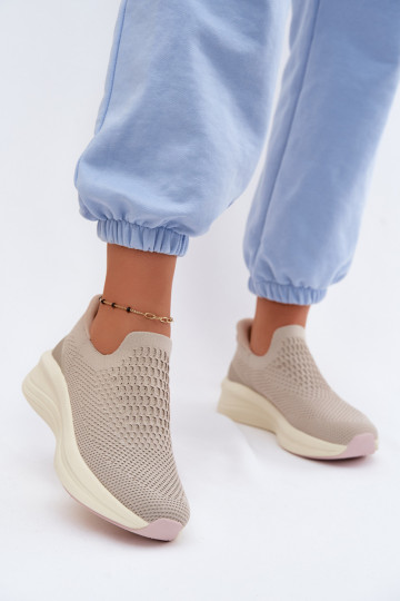 Ein überzeugendes Stilvollll Sneakers Stilvollllschuhe Feminin  Kobbo 102424 Beige