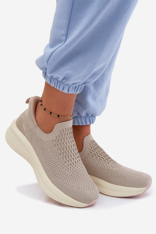 Un modèle convaincant Chaussures modèle baskets Féminin  Kobbo 102424 beige