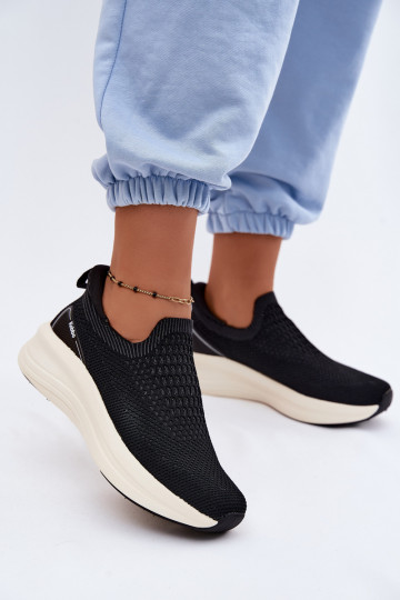 Chaussures de sport à enfiler Kobbo 102424 noires 2