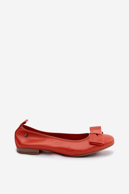 Ballerinas mit Schleifen in Orange