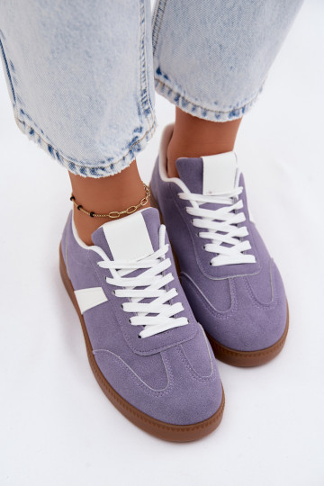 Sneakers model schoenen DamesImitacji van suèdeu Paars Calira