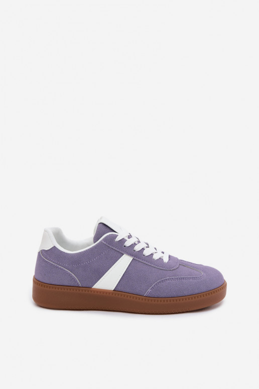 Sneakers Stilvollllschuhe FemininImitacji aus INildlederu Violette Farbe Calira
