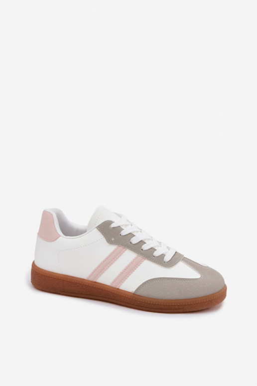 Wit-roze sneakers Seabell