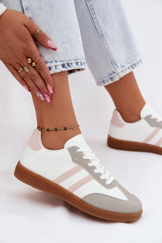Weiß-rosa Sneakers Seabell