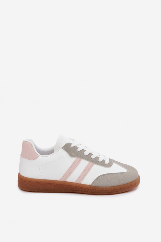 Wit-roze sneakers Seabell
