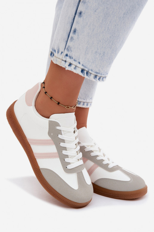 Wit-roze sneakers Seabell