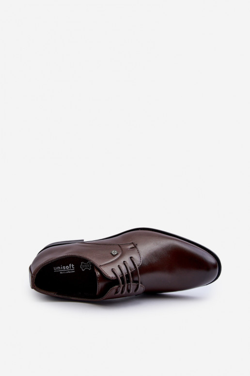 Heren elegante schoenen bruin Jenavee