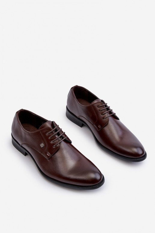 Heren elegante schoenen bruin Jenavee