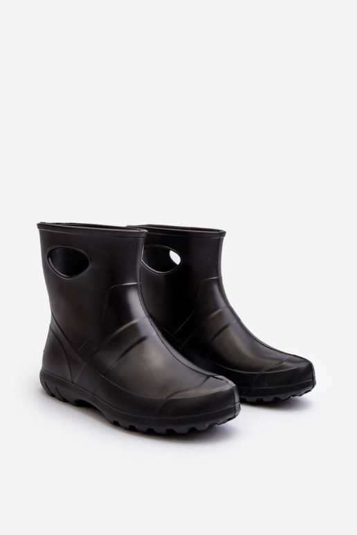 Damen wasserdichte Gummistiefel schwarz LEMIGO GARDEN 752