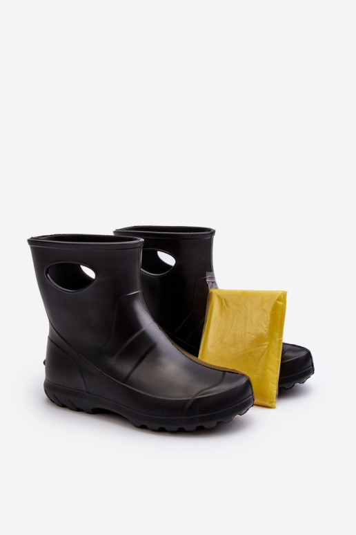 Damen wasserdichte Gummistiefel schwarz LEMIGO GARDEN 752