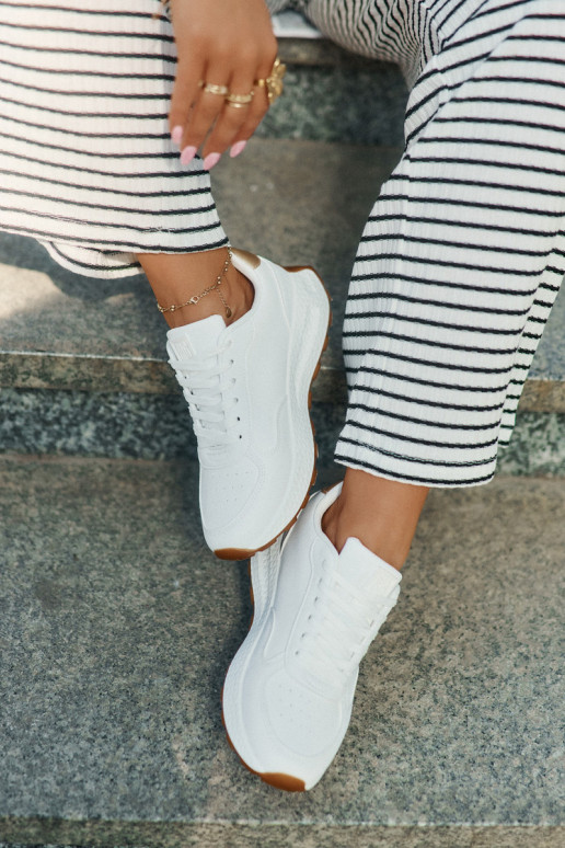  baskets Féminin Big Star RR274629 HI-POLY SYSTEM couleur blanche