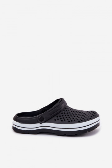 Pantoufles légères Chaussons pour hommes couleur noire Il fautravena 2