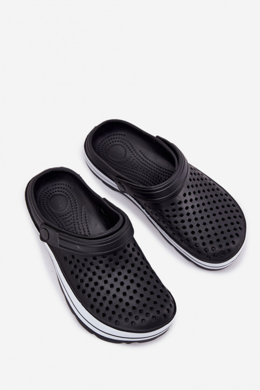 Leichte Herren schwarze Slipper Tai Turiravena