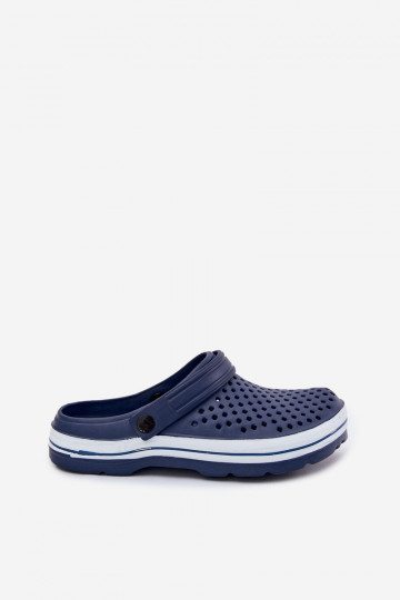 Lichte heren donkerblauwe slippers Tai Turiravena 2
