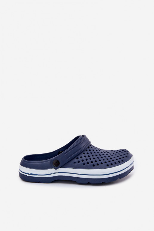 Leichte Herren dunkelblaue Slipper Tai Turiravena