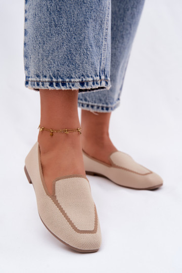 Mocassins en textile sable Selisa 2