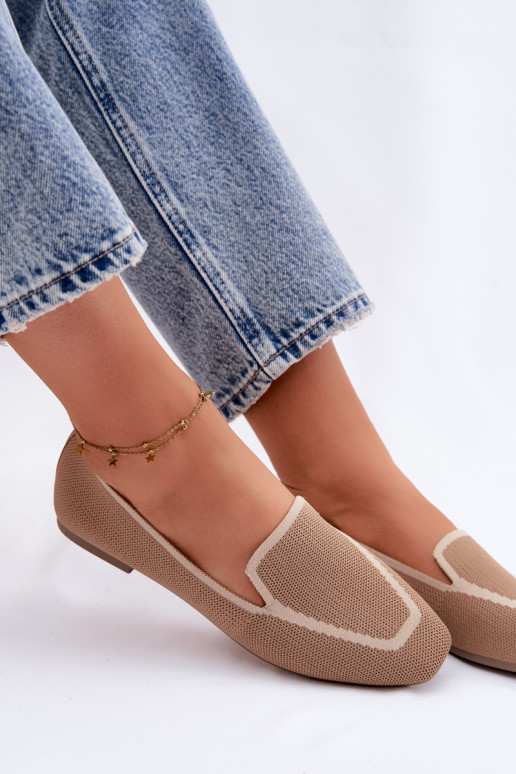 Mocassins textiles isocèle marron Selisa