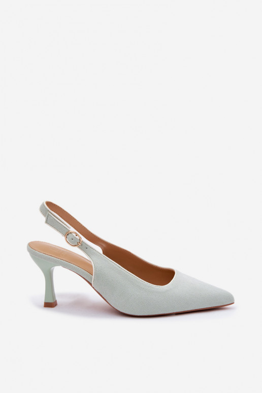 Sandales pour femmes à talons fins couleur menthe Relmira
