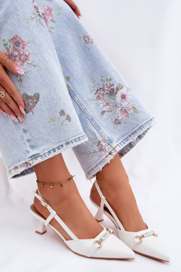 Dames sandalen met hakken Ze Szpiczastymi Noskami Initte kleur Felessa