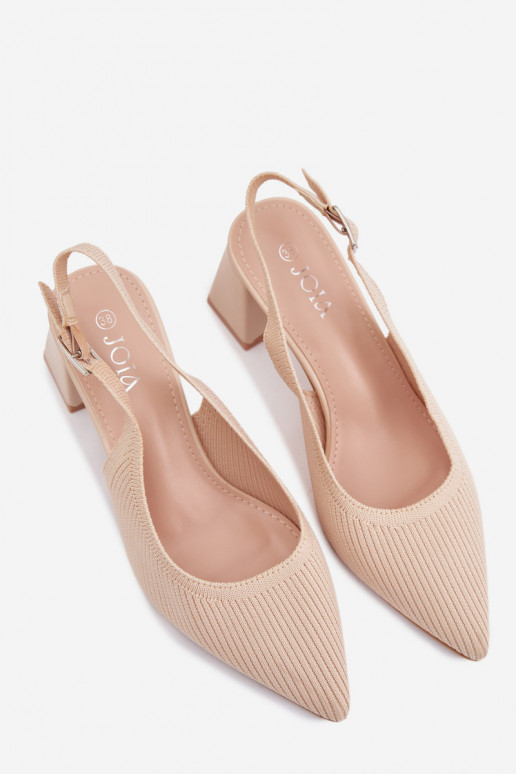  des sandales avec des talons beige Elissea