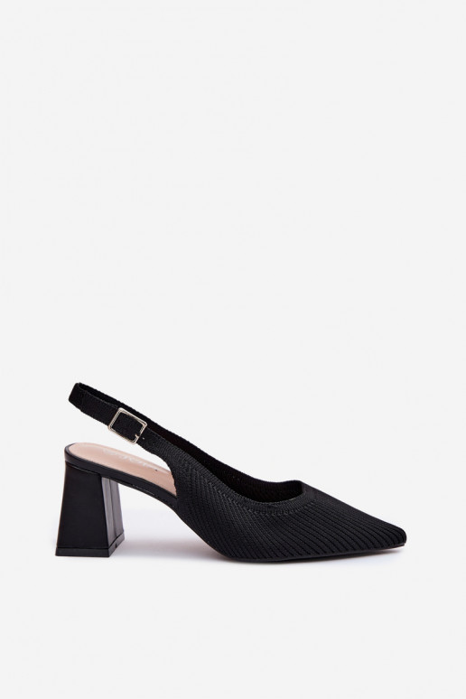 Zwarte sandalen met hakken Elissea