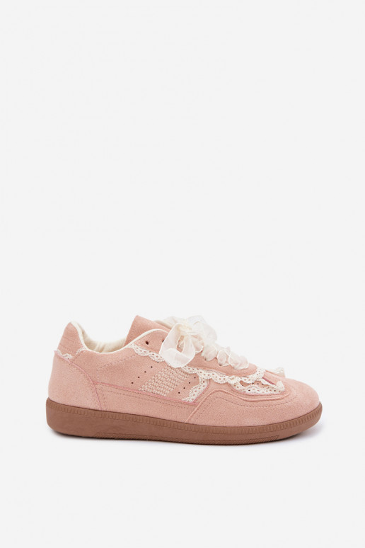 Baskets roses pour femmes avec lacets Ilrene