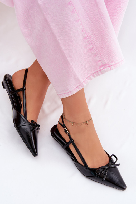 Sandales pour femmesImitacji Skóry Sur un talon bas couleur noire Jelmera