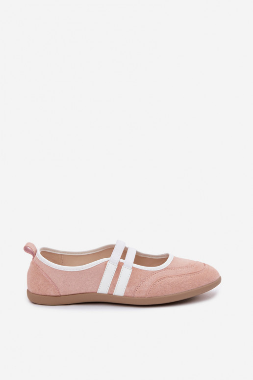 Ballerines roses sportives avec brides élastiques Donatella