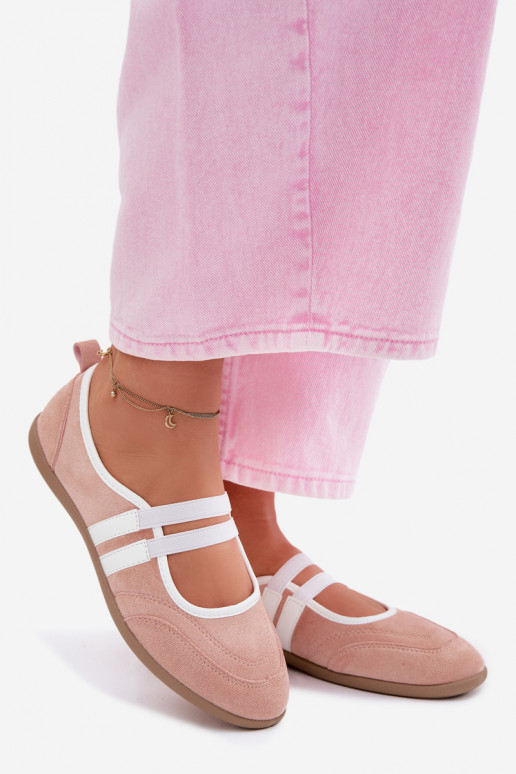 Ballerinas Sportlicher StilElastycznymi Paskami pinke Farbe Donatella