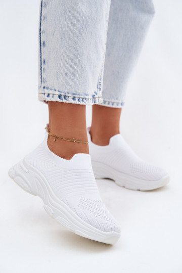 Weiße Damen-Slipper-Sportschuhe Floraine 2