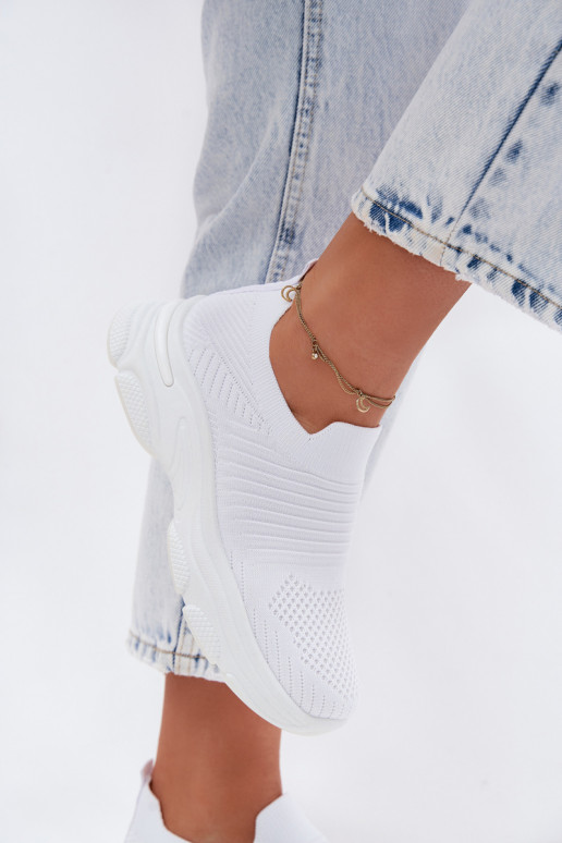  Un modèle convaincant baskets Féminin couleur blanche Floraine