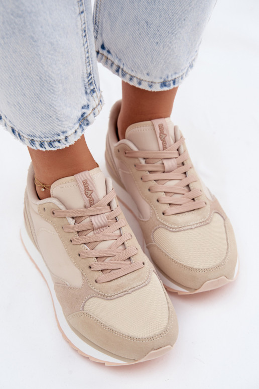 Sandfarbene Damen-Sneaker aus Wildleder McArthur MA2512IN