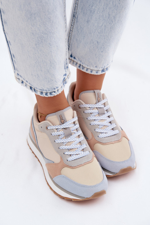 en daim Chaussures modèle baskets Féminin McArthur MA2512DANS couleur bleue