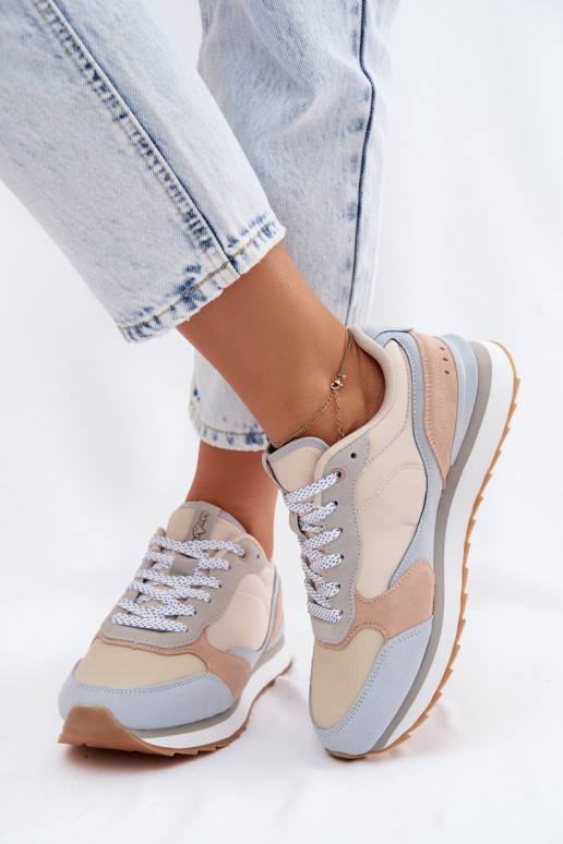 Blauwe dames sneakers van suede McArthur MA2512IN