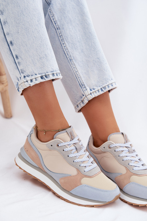 en daim Chaussures modèle baskets Féminin McArthur MA2512DANS couleur bleue