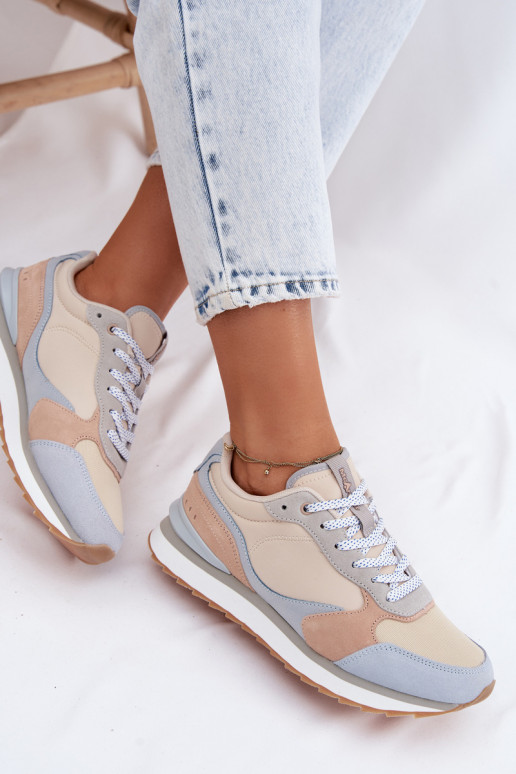 en daim Chaussures modèle baskets Féminin McArthur MA2512DANS couleur bleue