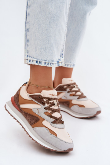 Bruine dames sneakers van suede McArthur MA253IN 2