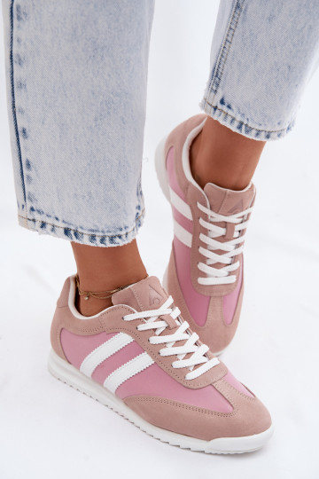 aus INildleder Sneakers Stilvollllschuhe Turnschuhe Feminin McArthur MA258IN pinke Farbe