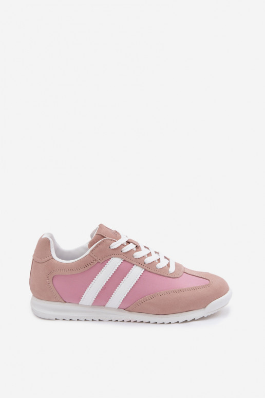 Chaussures de sport roses pour femmes en daim McArthur MA258IN
