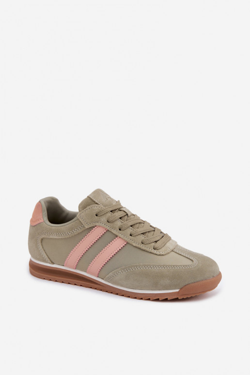 Chaussures de sport vertes pour femmes en daim McArthur MA258IN