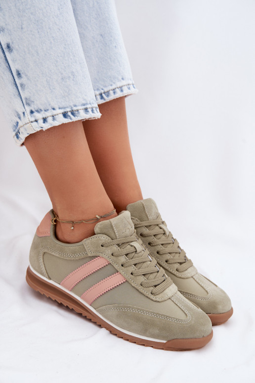 Grüne Damen-Sport Schuhe aus Wildleder McArthur MA258IN