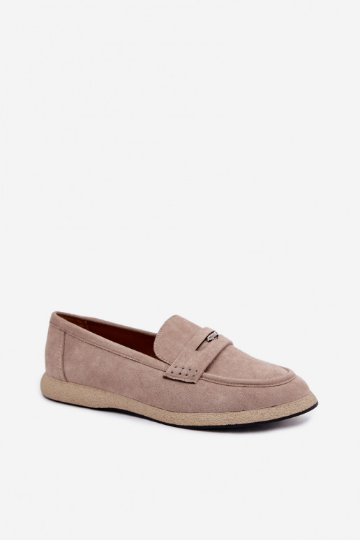 Mocassins en faux daim sable pour femmes Vinceza 62273