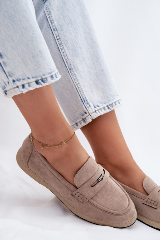 mocassins pour femmesImitacji en daimu Vinceza 62273 beige