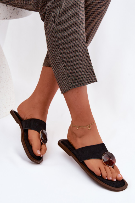 gelijk aan Slippers Slippers Dames met ornamenten van eco-suèdeoIne zInart Selvessa