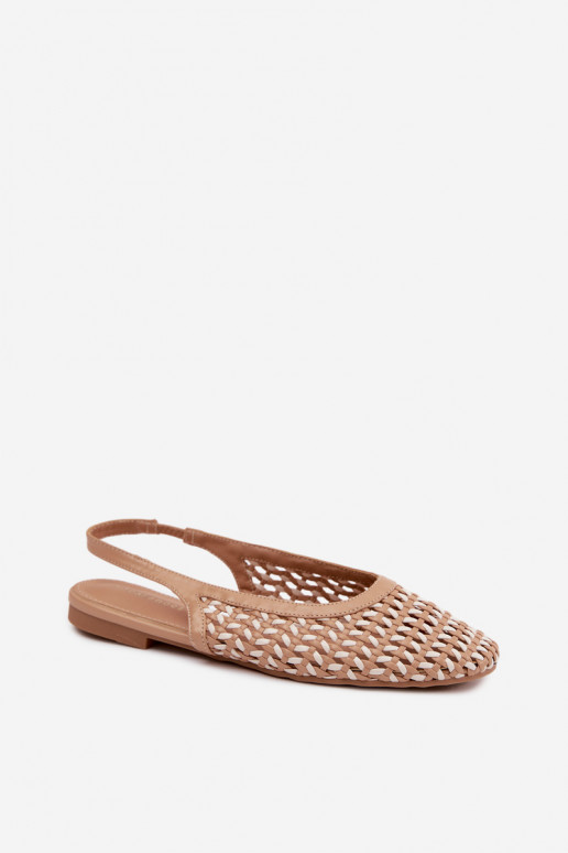 Bruine dames sandalen met uitsnedelementen Selviora