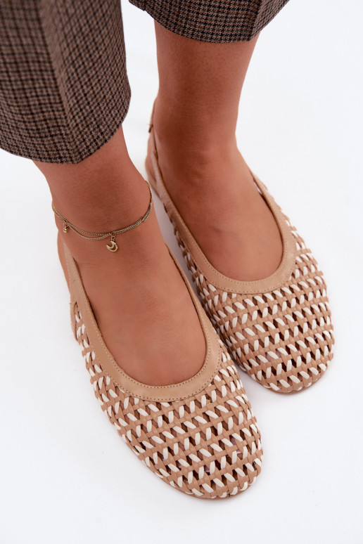 Sandales pour femmes marron avec des éléments découpés Selviora